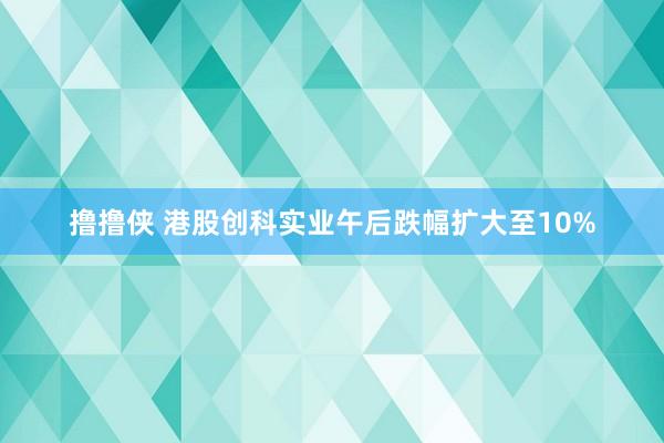撸撸侠 港股创科实业午后跌幅扩大至10%